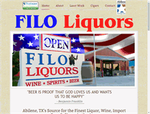 Tablet Screenshot of filoliquors.com
